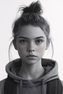 写实人物插画
