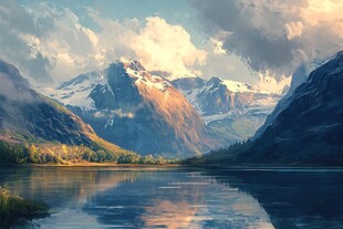 宽屏风景画