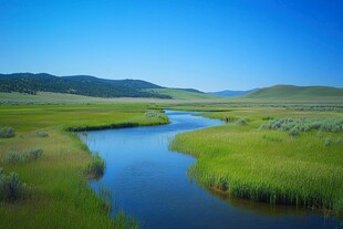 草原沼泽河流