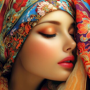 维吾尔美女插画