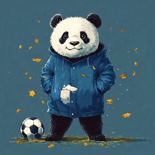 运动风格熊猫