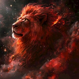 雄壮的动物插画