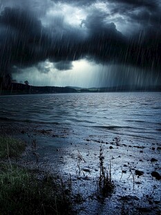 唯美雨景