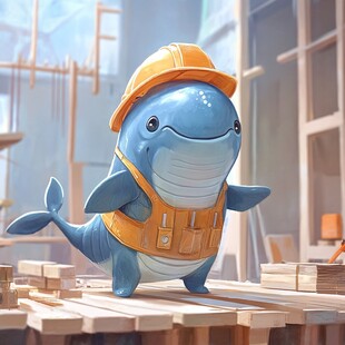 开心小鲨鱼厨师头像