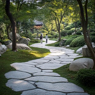 日式庭院小路