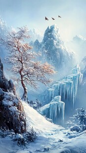 雪山原画