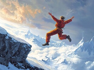 勇于攀登高峰精神