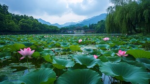 湘湖荷池