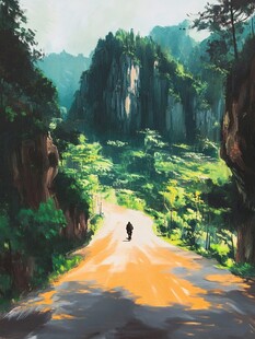 蜀道插画