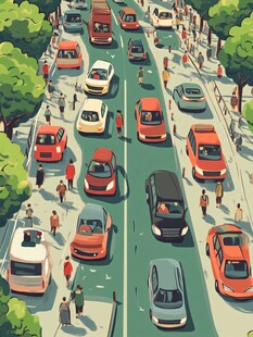 道路拥挤