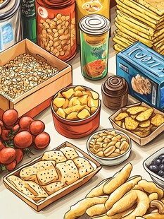 食品零食插画