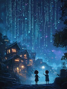 梦幻儿童插画超治愈
