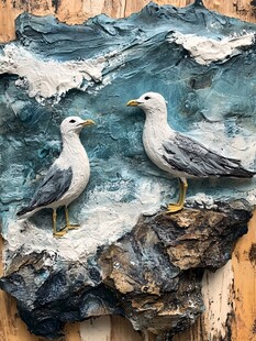 创意海鸥摆件