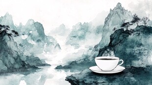 茶杯山水