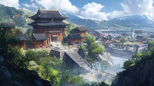 古风场景概念图