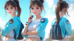 小米卡通女孩