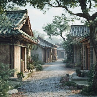 韩式乡间建筑庭院