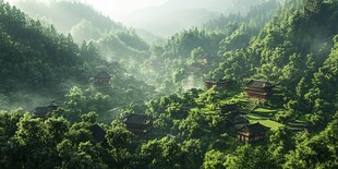 九黎宫建筑全景