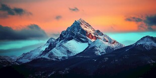 雪峰绚丽