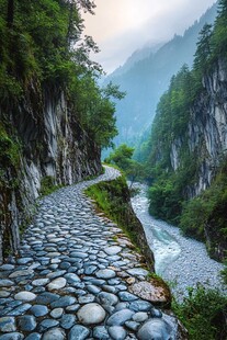 拉纤石板路