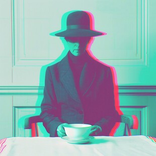 粉红色的超现实主义奇幻