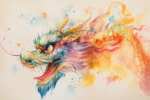 龙年插画手绘