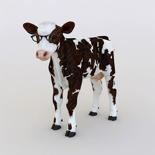 奶牛3d模型