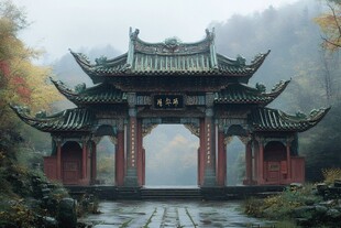 高清山门图片