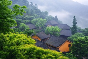 雨后天目山