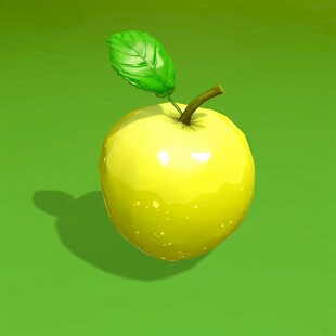 lowpoly苹果
