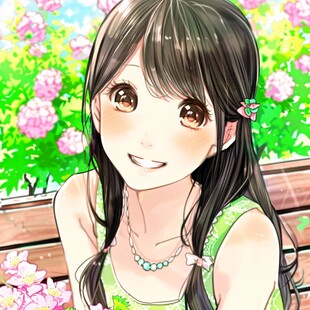 二次元甜美女孩插画