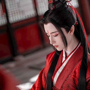 古风红衣