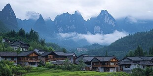 扎尕那景区全景图