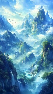 古风山水场景