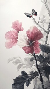 扶桑花画