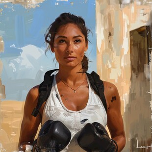 个人原创插画运动员