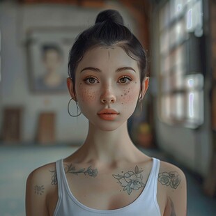 写实人物插画