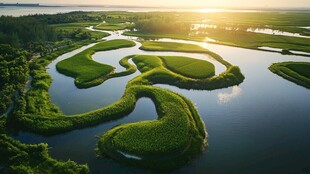 滴水湖湿地风光