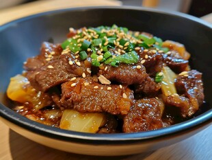 焖拌牛肉