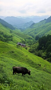 羊道深山夏牧场