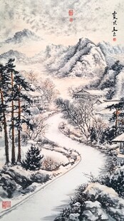 雪景年画