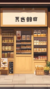 炒货店插画