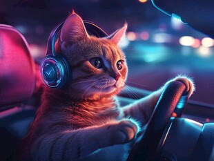 猫咪开车