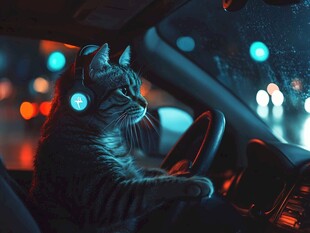 猫咪开车