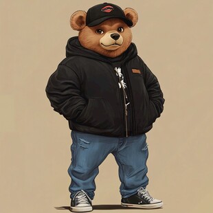 熊装男孩形象设计