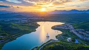 雁栖湖日落