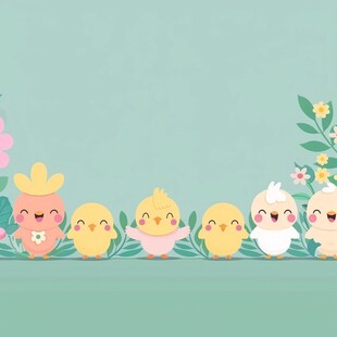 小鸡动漫素材