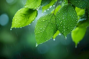 唯美雨景