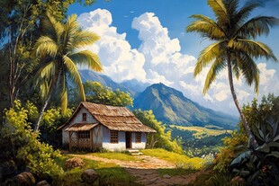 唯美农村场景