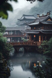 雨中楼阁